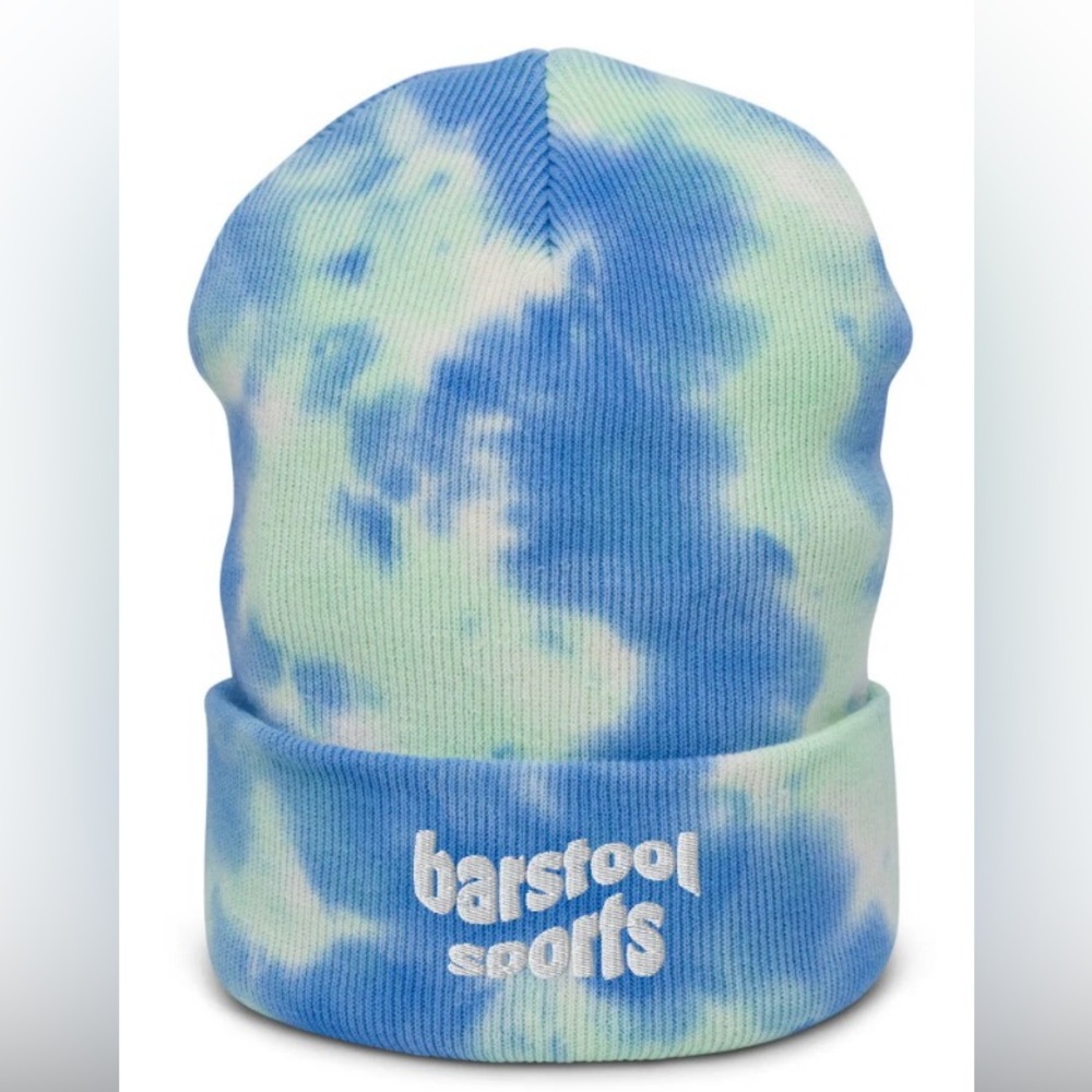 ✨Barstool Sports tie-dye beanie NWOT